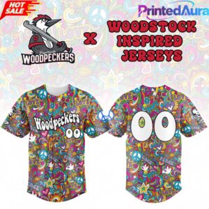 Fayetteville Woodpeckers Woodstock Inspired Custom Baseball Jersey