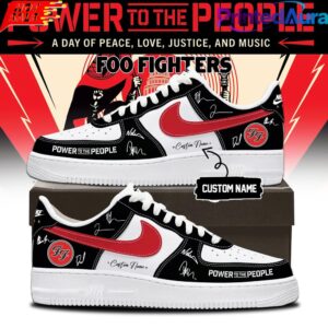 Foo Fighters -“Power to the people”- Limited Edition Signature AF1 Shoes