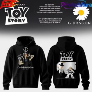 G-Dragon × Toy Story 5 Woody & Buzz Hoodie