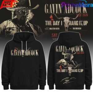 Gavin Adcock Steer Skull distressed Fleece Hoodie 2