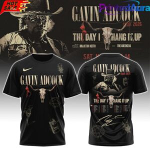Gavin Adcock Steer Skull distressed Fleece T-shirt 1