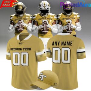 Georgia Tech Yellow Jackets 2026 New Old Gold Football Jersey – Yellow