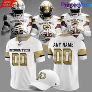 Georgia Tech Yellow Jackets 2026 New Old Gold Football Jersey – White