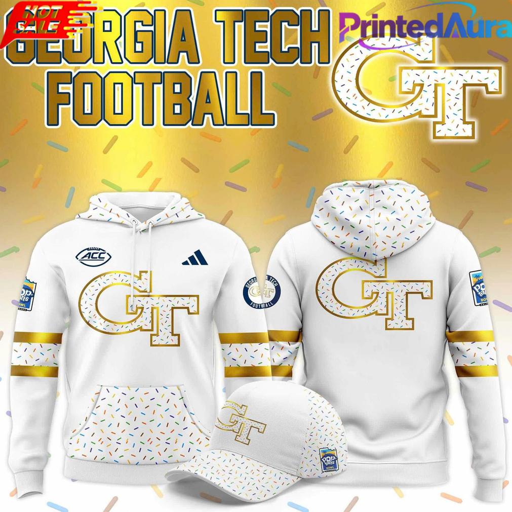 Georgia Tech Yellow Jackets Frosted x Sprinkled Hoodie Georgia Tech Yellow Jackets Frosted x Sprinkled Hoodie