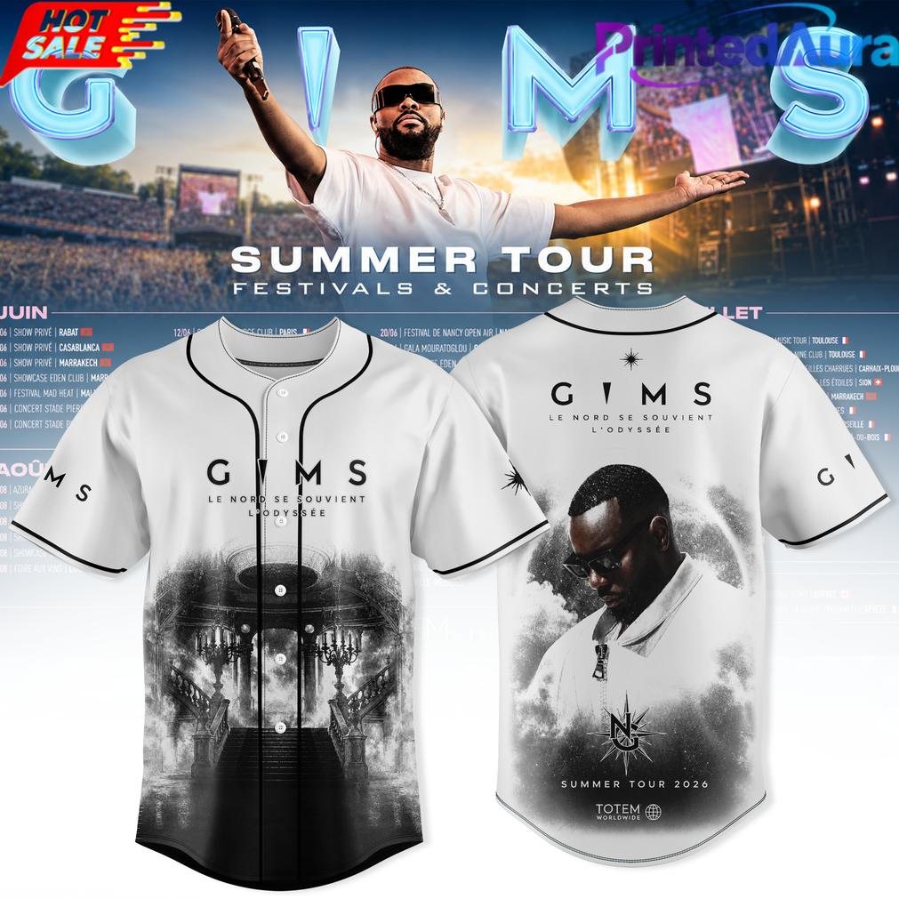 Gims Summer Tour 2026 Tour Baseball Jersey Gims Summer Tour 2026 Tour Baseball Jersey