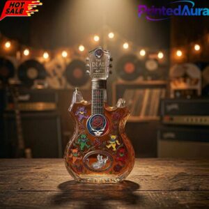 Grateful Dead 60th Anniversary Guitar-shaped Whiskey Bottle 1 Grateful Dead 60th Anniversary Guitar-shaped Whiskey Bottle 1
