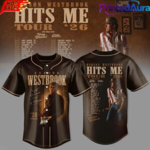 HUDSON WESTBROOK HITS ME TOUR 26 BASEBALL JERSEY