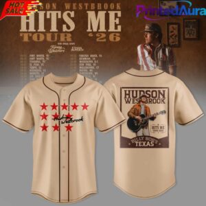 HUDSON WESTBROOK HITS ME TOUR 26 BASEBALL JERSEY 1