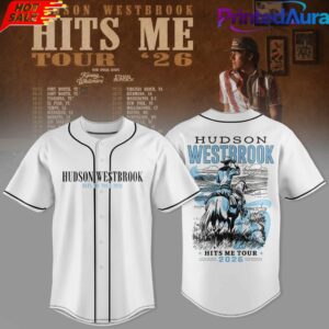 HUDSON WESTBROOK HITS ME TOUR 26 BASEBALL JERSEY 2