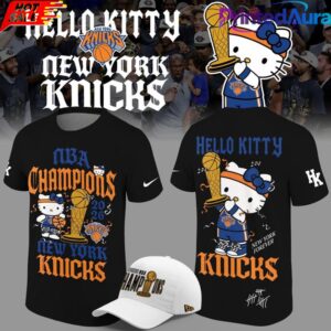 Hello Kitty x New York Knicks 2026 NBA Finals Champs Tee Black