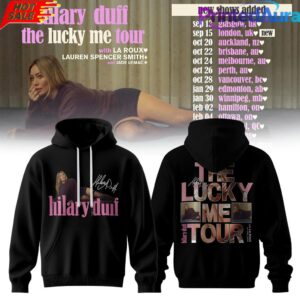 Hilary Duff The Lucky Me Tour Back Edition Hoodie