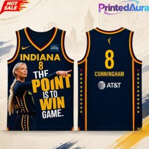 Indiana Fever Sophie Cunningham The Point Is To Win Game Pointing Basketball Jersey