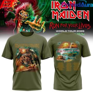 Iron Maiden Run For Your Lives World Tour T-shirt