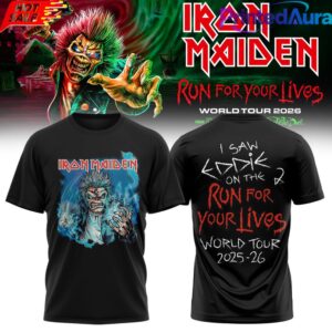 Iron Maiden Run For Your Lives World Tour T-shirt 1