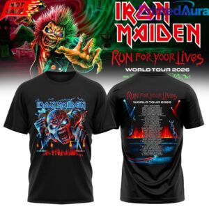 Iron Maiden Run For Your Lives World Tour T-shirt 3
