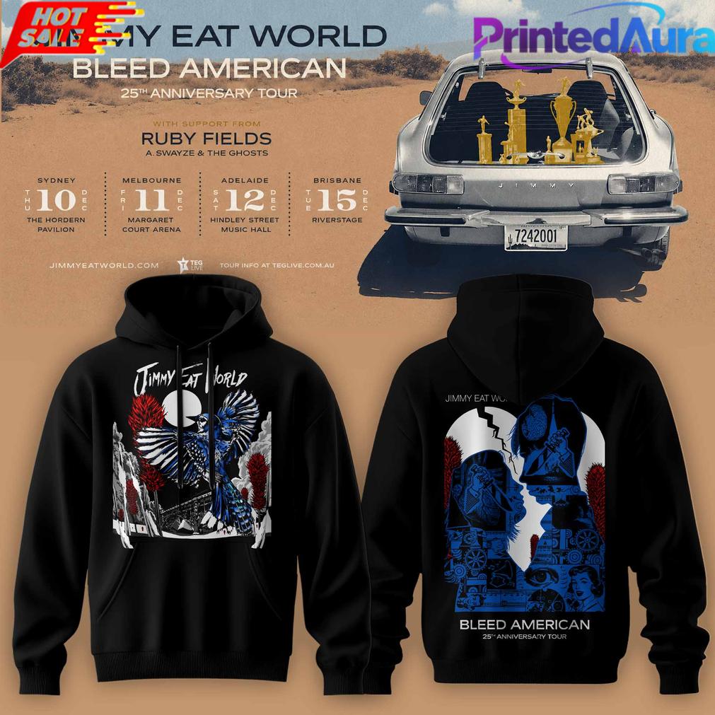 JIMMY EAT WORLD BLEED AMERICAN 25 YEARS HOODIE JIMMY EAT WORLD BLEED AMERICAN 25 YEARS HOODIE