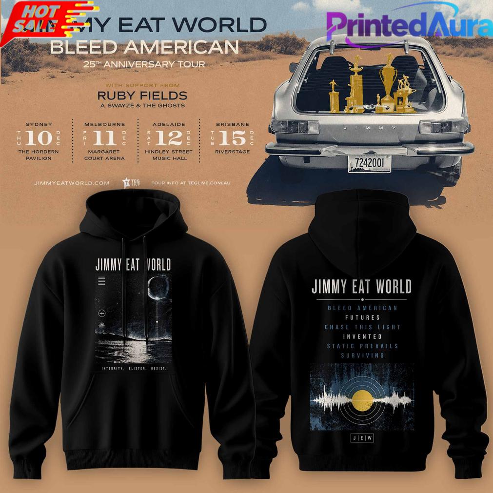 JIMMY EAT WORLD BLEED AMERICAN 25 YEARS HOODIE JIMMY EAT WORLD BLEED AMERICAN 25 YEARS HOODIE