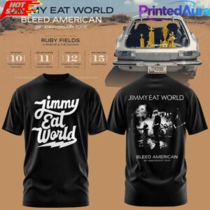 JIMMY EAT WORLD BLEED AMERICAN 25 YEARS T-SHIRT 1 JIMMY EAT WORLD BLEED AMERICAN 25 YEARS T-SHIRT 1