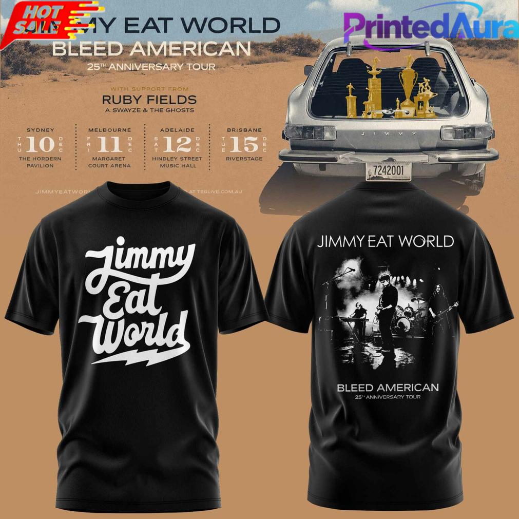 JIMMY EAT WORLD BLEED AMERICAN 25 YEARS T-SHIRT JIMMY EAT WORLD BLEED AMERICAN 25 YEARS T-SHIRT