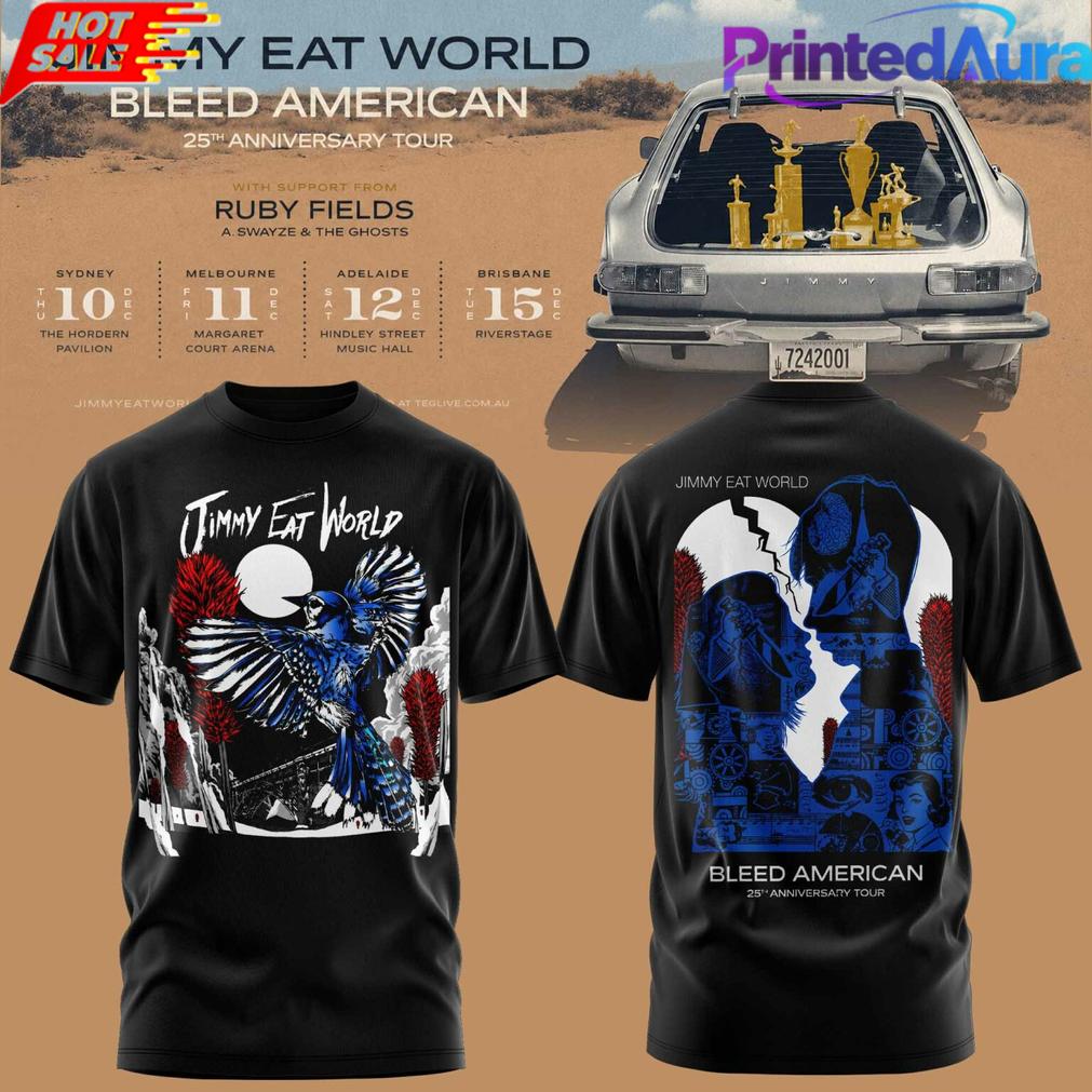 JIMMY EAT WORLD BLEED AMERICAN 25 YEARS T-SHIRT JIMMY EAT WORLD BLEED AMERICAN 25 YEARS T-SHIRT