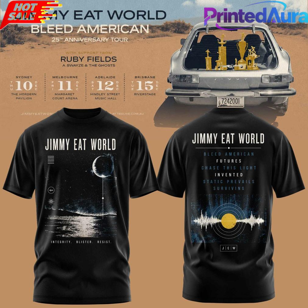 JIMMY EAT WORLD BLEED AMERICAN 25 YEARS T-SHIRT JIMMY EAT WORLD BLEED AMERICAN 25 YEARS T-SHIRT