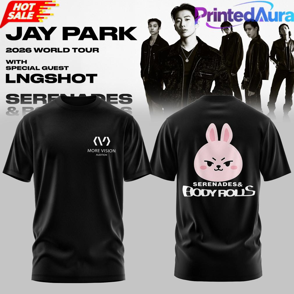 Jay Park World Tour 2026 Serenades & Body Rolls Black Edition Tee Jay Park World Tour 2026 Serenades & Body Rolls Black Edition Tee