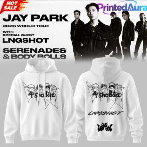 Jay Park World Tour 2026 Serenades & Body Rolls White Hoodie