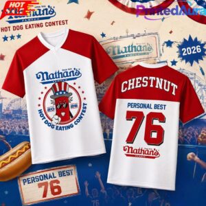 Joey Chestnut Nathans Hot Dog Contest Shirt 2 Joey Chestnut Nathans Hot Dog Contest Shirt 2