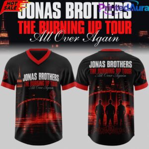 Jonas Brothers The Burning Up Tour All Over Again 2026 Edition Football Jersey