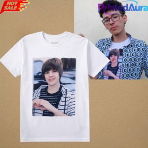 Justin Bieber Vintage Style Photo Y2K Pop Star Graphic Tee