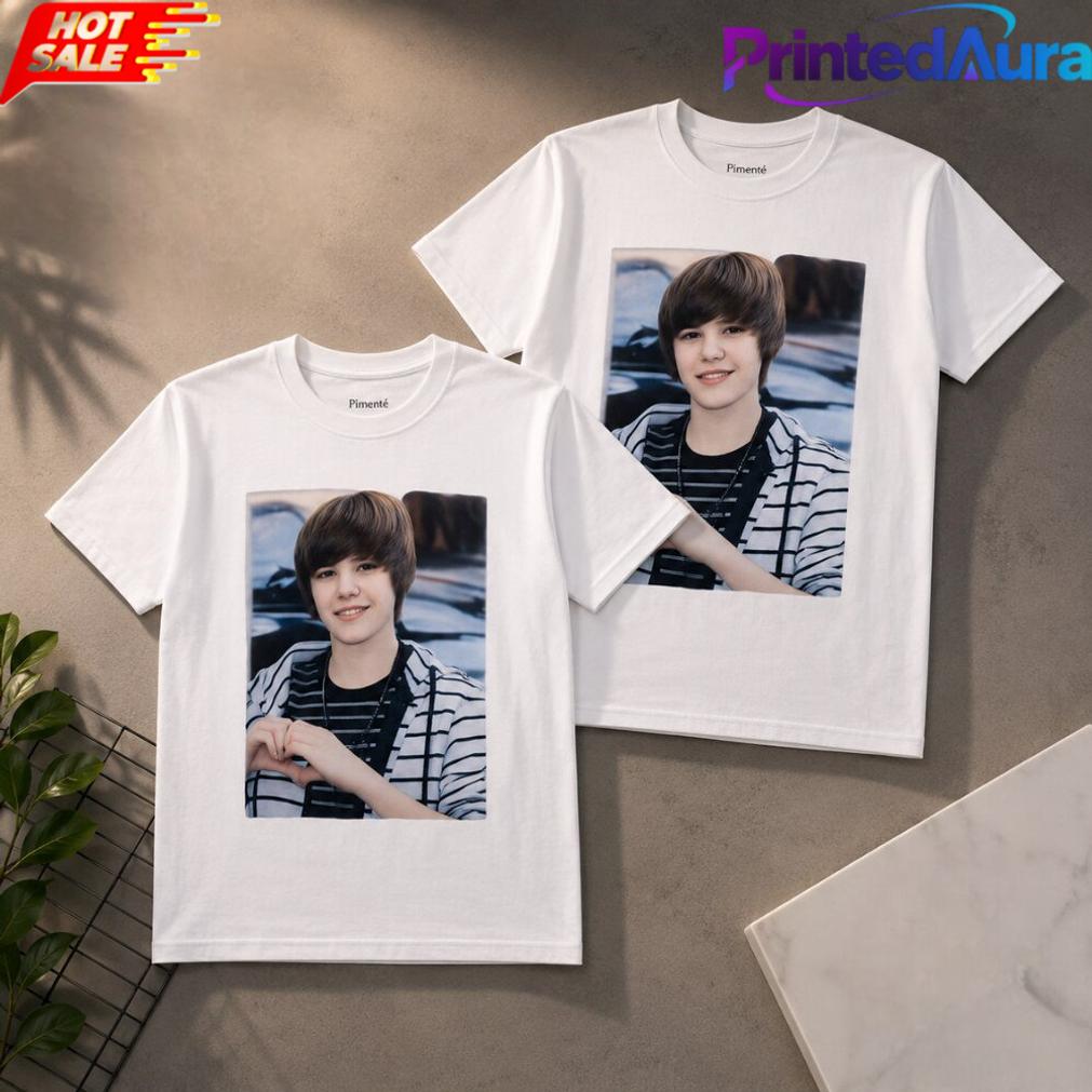 Justin Bieber Vintage Style Photo Y2K Pop Star Graphic Tee Justin Bieber Vintage Style Photo Y2K Pop Star Graphic Tee