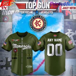 Kansas City Monarchs 2026 Top Gun Custom Baseball Jersey