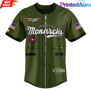 Kansas City Monarchs 2026 Top Gun Custom Baseball Jersey 1 Kansas City Monarchs 2026 Top Gun Custom Baseball Jersey 1