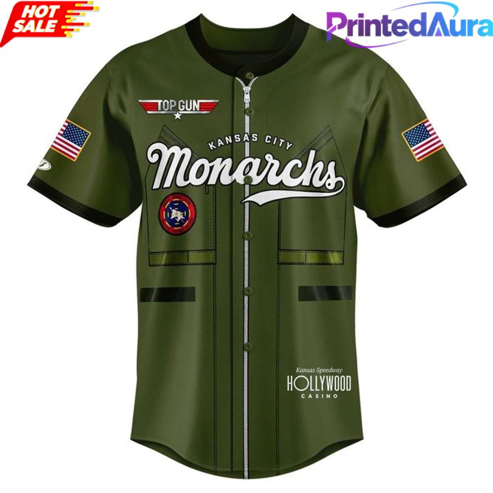 Kansas City Monarchs 2026 Top Gun Custom Baseball Jersey Kansas City Monarchs 2026 Top Gun Custom Baseball Jersey