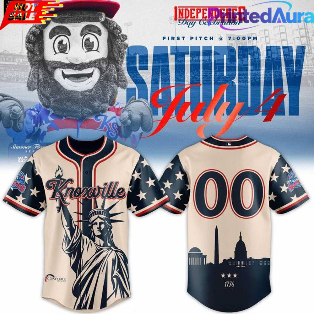 Knoxville Smokies Independence Day 2026 Limited Edition Baseball Jersey Knoxville Smokies Independence Day 2026 Limited Edition Baseball Jersey