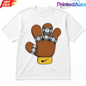 Kobe Bryant 5 Championship Rings Basketball Tee 1