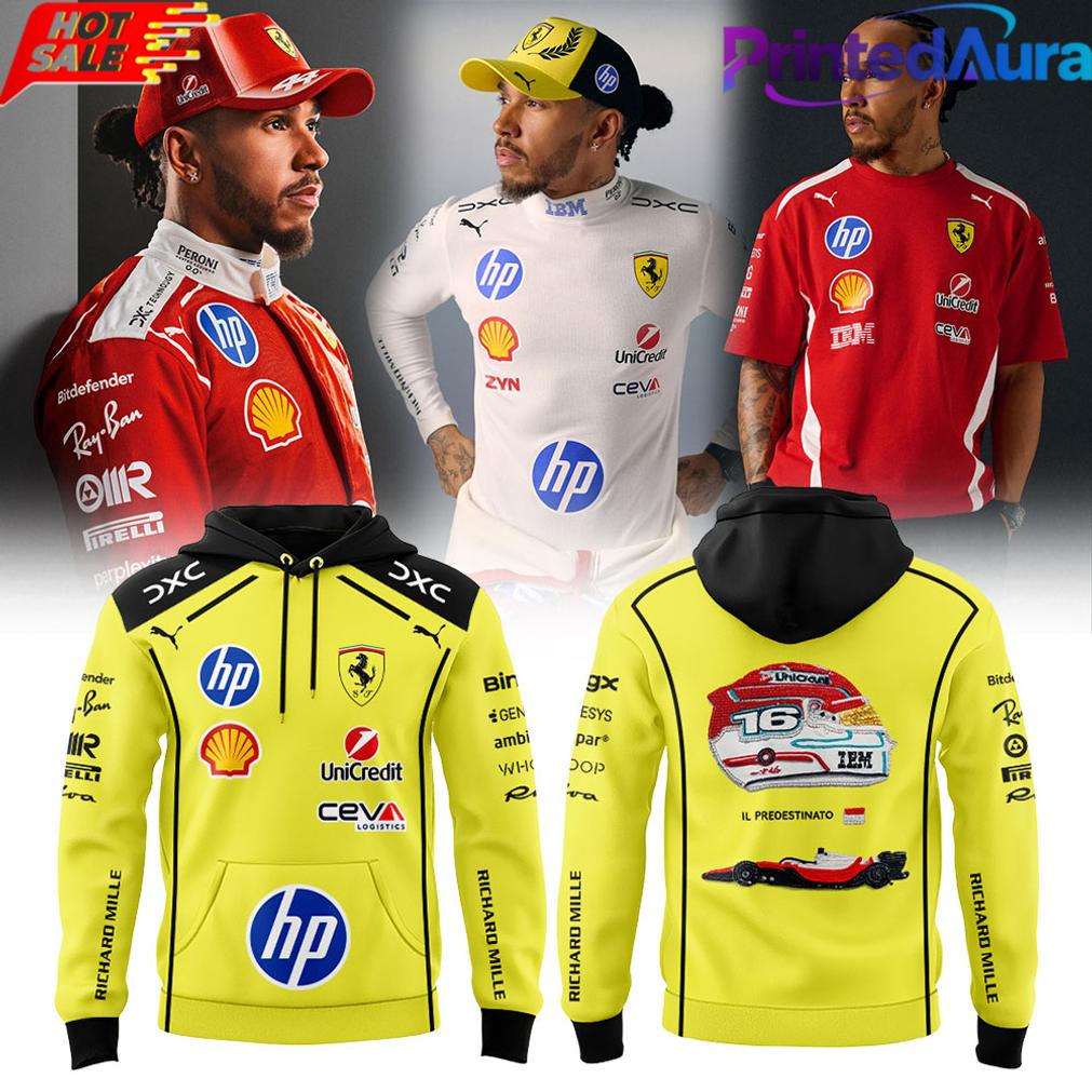 Lewis Hamilton Scuderia Ferrari Limited Edition Hoodie Yellow Lewis Hamilton Scuderia Ferrari Limited Edition Hoodie Yellow