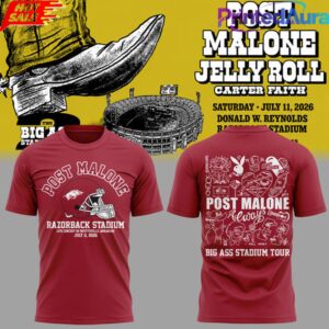 Limited Edition Big Ass Stadium Tour At Razorback Stadium T-Shirt
