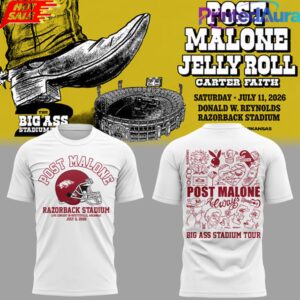 Limited Edition Big Ass Stadium Tour At Razorback Stadium T-Shirt 1