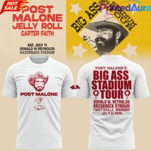 Limited Edition Big Ass Stadium Tour At Razorback Stadium T-Shirt 2
