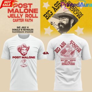 Limited Edition Big Ass Stadium Tour At Razorback Stadium T-Shirt 4