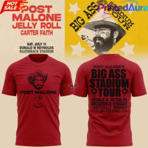 Limited Edition Big Ass Stadium Tour At Razorback Stadium T-Shirt 5