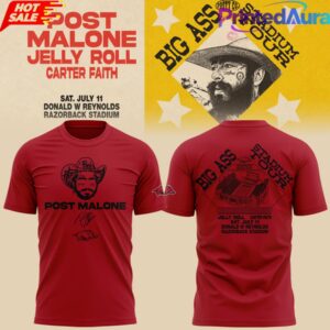 Limited Edition Big Ass Stadium Tour At Razorback Stadium T-Shirt 6