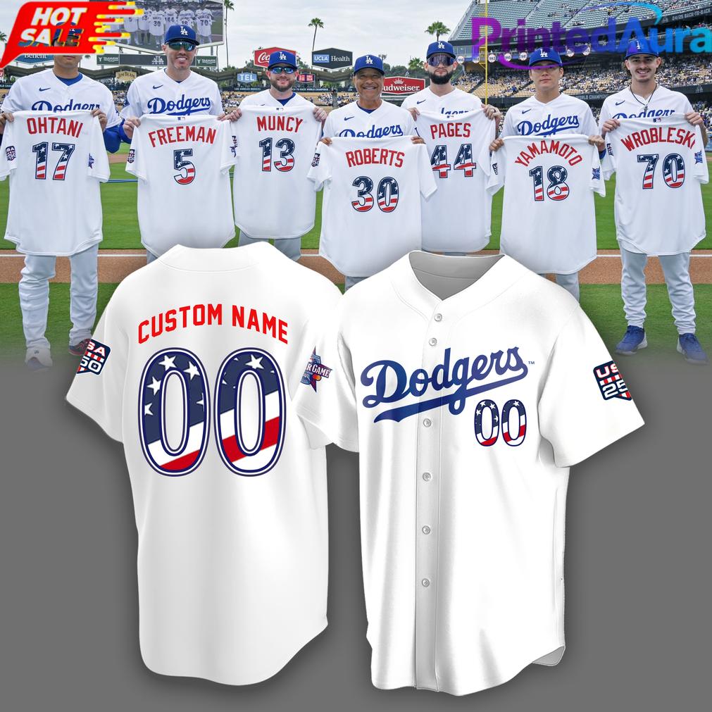 Limited Edition LA Dodgers 2026 USA250 All Star Baseball Jersey Limited Edition LA Dodgers 2026 USA250 All Star Baseball Jersey