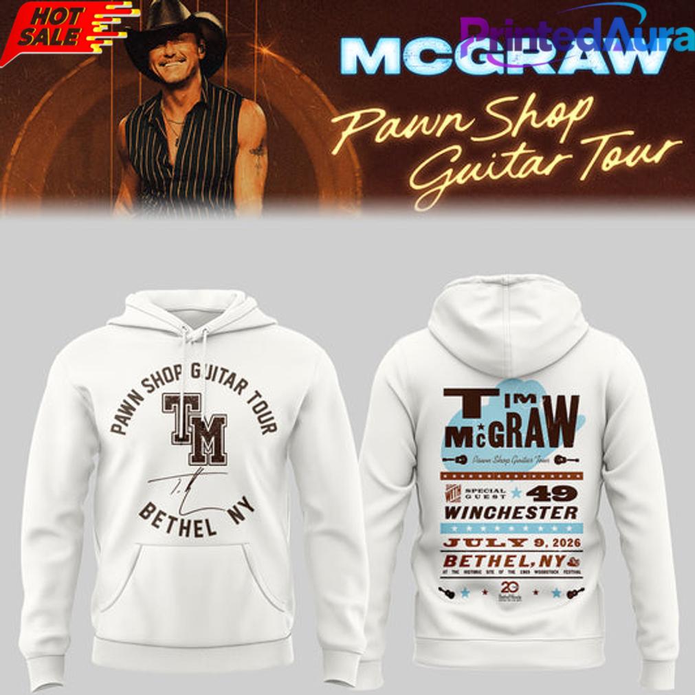 Limited Edition Pawn Shop Guitar Tour 2026 At Bethel NY Hoodie Limited Edition Pawn Shop Guitar Tour 2026 At Bethel NY Hoodie