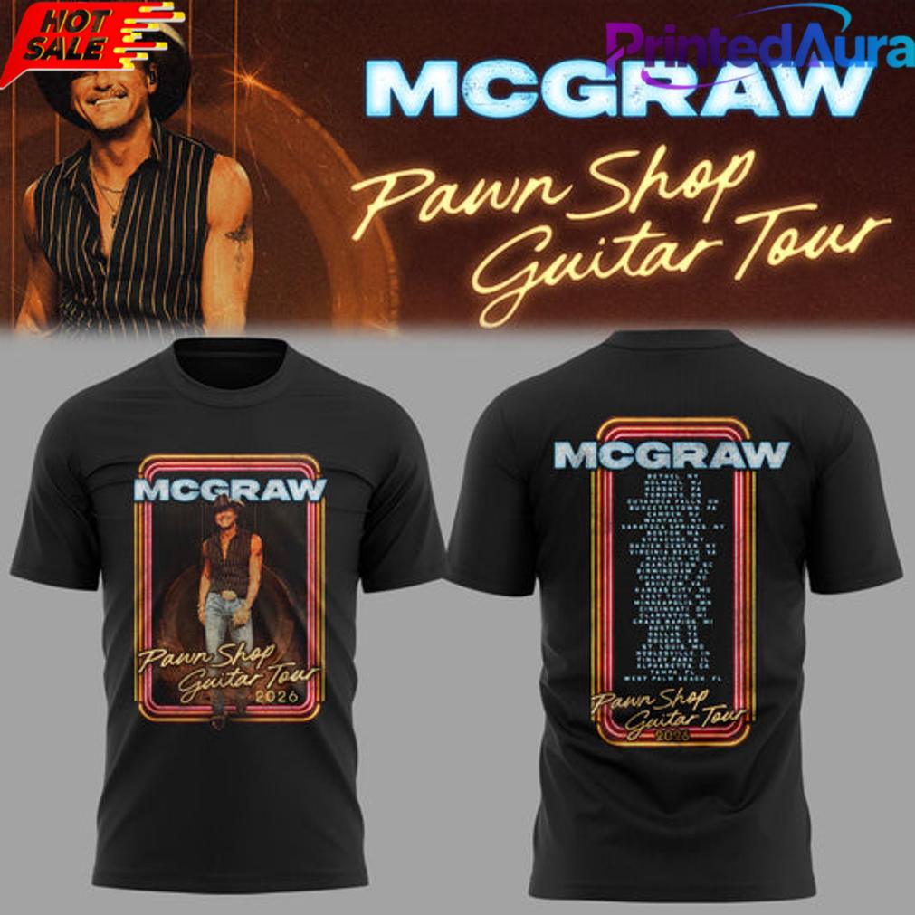 Limited Edition Pawn Shop Guitar Tour 2026 At Bethel NY T-Shirt Limited Edition Pawn Shop Guitar Tour 2026 At Bethel NY T-Shirt