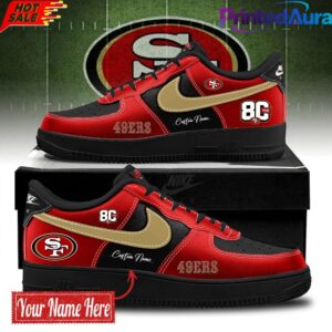Limited Edition San Francisco 49ers 80th Anniversary AF1 Sneakers