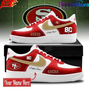 Limited Edition San Francisco 49ers 80th Anniversary AF1 Sneakers 1