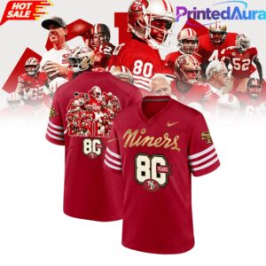 Limited Edition San Francisco 49ers 80th Anniversary Football Jersey