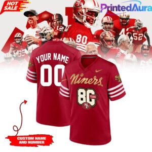 Limited Edition San Francisco 49ers 80th Anniversary Football Jersey 1